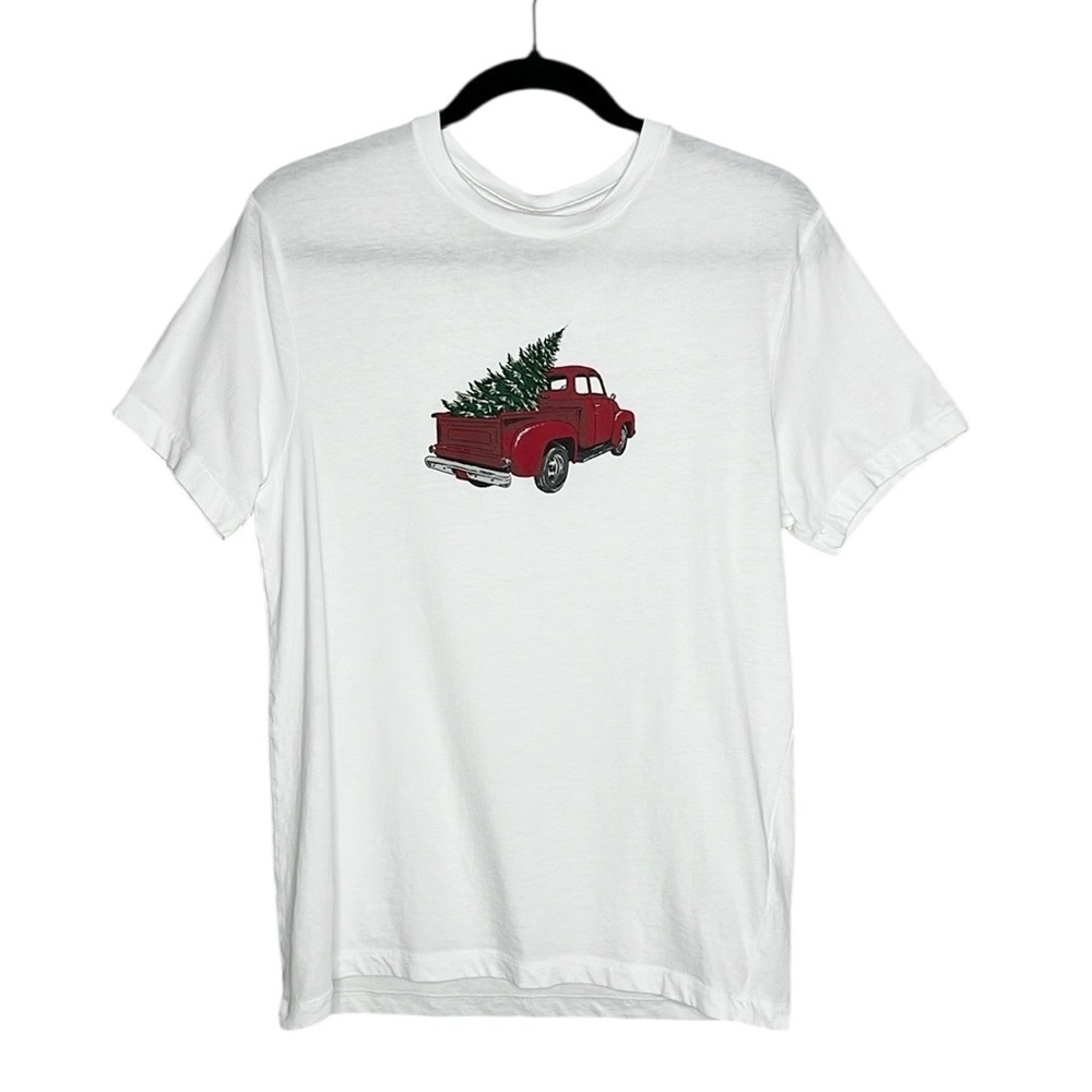 J. Crew Factory Country Christmas Tree Red Truck tee size Small